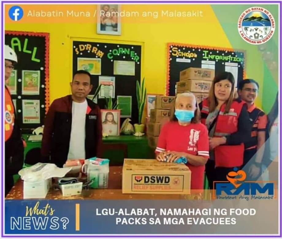 LGU Alabat Namahagi ng Food Packs sa mga Evacuees - Municipality of ...